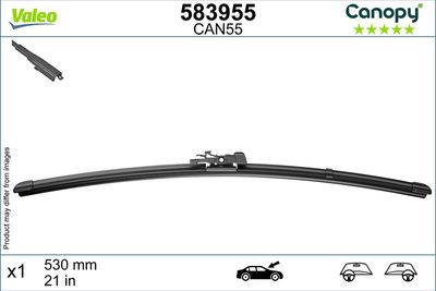 CAN55 MUZ SİLECEK SÜPÜRGESİ 530mm X TİPİ ADAPTÖR – VL583955