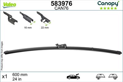 CAN76 MUZ SİLECEK SÜPÜRGESİ 600mm PY TİPİ ADAPTÖR – VL583976