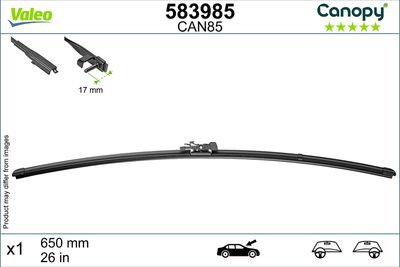 CAN85 MUZ SİLECEK SÜPÜRGESİ 650mm X TİPİ ADAPTÖR – VL583985