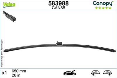 CAN88 MUZ SİLECEK SÜPÜRGESİ 650mm E TİPİ ADAPTÖR – VL583988