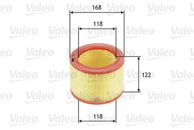 HAVA FİLTRESİ CITROEN C 15 1.8 D, PEUGEOT205 1.8 D – VL585600