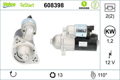 RESTARTER MARŞ MOTORU HYUNDAI – KIA 1.2İ – 1.4 İ – VL608398