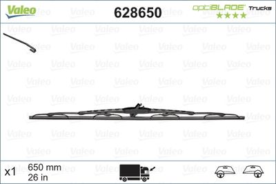 SİLECEK SÜPÜRGESİ (X1) (650 MM) IVECO EUROCARGO (01/92>)EUROSTAR (01/94>02), EUROTECH (01/92>00), EU – VL628650