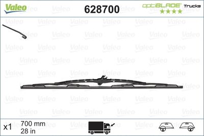 SİLECEK SÜPÜRGESİ (X1) (700 MM) FORD CARGO; MAN TG, TGA, TGL, TGM, TGS, TGX; MERCEDES ACTROS MP2/MP3 – VL628700