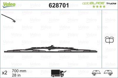 SİLECEK SÜPÜRGESİ (X1) (700 MM)(SU FISKİYELİ) MERCEDES ACTROS MP4 (EURO 5, EURO 6) (10/11>), ANTOS – VL628701