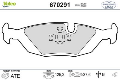 DİSK FREN BALATASI (ARKA) SAAB 900 2.0 01/84 – 06/94 SAAB 9000 2.0/2.3 09/84-12/98 VOLVO 440 1.6/1.7 94 SAAB 9000 2.0/2.3 09/84-12/98 VOLVO 440 1.6/1.7 – VL670291