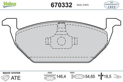 ÖN BALATA VW BORA (99-) GOLF IV-V JETTA 05- SEAT LEON (99-05) (05-) TOLEDO II (99-) SKODA FABİA I-II OCTAVIA 97 AUDI A1, A1 SB, A3 – VL670332