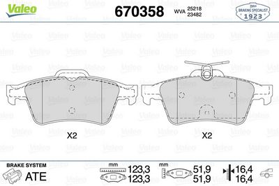DİSK FREN BALATASI (ARKA) PEUGEOT 508 1.6/1.6D/2.0D 11/10> PEUGEOT 508 RXH 2.0D 10/14> PEUGEOT 508 S – VL670358