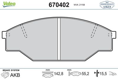 DİSK FREN BALATASI ÖN TOYOTA HIACE III 1989 – 2004, HILUX II 1988 – 2005 – VL670402