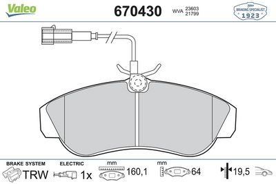 DİSK FREN BALATASI ÖN CITROEN JUMPER 1994 >> – VL670430