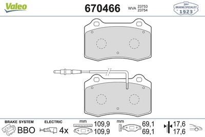 DİSK FREN BALATASI (ÖN) PEUGEOT 406 COUPE 3.0/2.2D 03/97-12/04 – VL670466