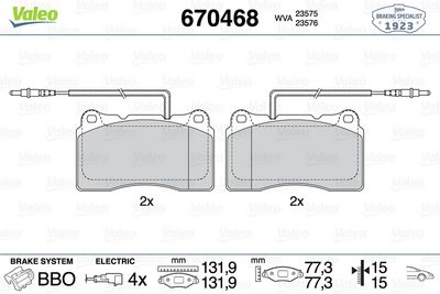 DİSK FREN BALATASI (ÖN) PEUGEOT 607 3.0 12/99-07/04 – VL670468
