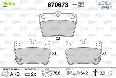 DİSK FREN BALATASI (ARKA) TOYOTA RAV 4 (NATO) 2.4 08/03-11/05 TOYOTA RAV 4 1.8/2.0/2.0D 05/00-10/05 – VL670673