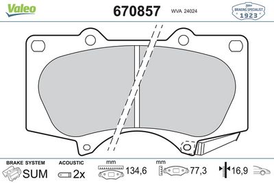 ON FREN BALATASI TOYOTA HILUX 2009-2012 LAND CRUISER J12 03-> MITSUBUSHI PAJERO 2007-2012 – VL670857