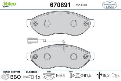 DİSK FREN BALATASI ÖN FIAT DUCATO PEUGOET BOXER CITROEN JUMPER 2006 >> 15 JANT – VL670891
