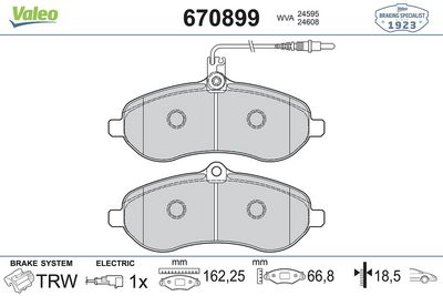 DİSK FREN BALATASI ÖN CITROEN JUMPY 2007 >> – VL670899
