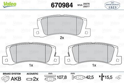 DİSK FREN BALATASI (ARKA) TOYOTA CAMRY (NATO) 2.5 02/88-05/91 TOYOTA CAMRY 2.0/2.5 08/86-05/91 TOYOT – VL670984
