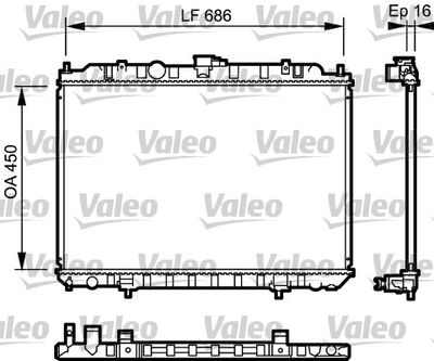RADYATÖR (BRZ) NISSAN X-TRAIL (QR20) 02>13 MANUEL – VL735063