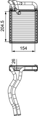 KALORİFER RADYATORU HYUNDAI İ30 -KIA CEED 2007-2014 (148X210X26) – VL812441
