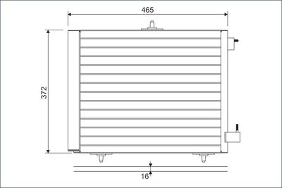 KLİMA RADYATORU C2-C3-C3 II-C3 PLURIEL-C3 III-DS3-P208-P207-P1007-P2008 – VL814095