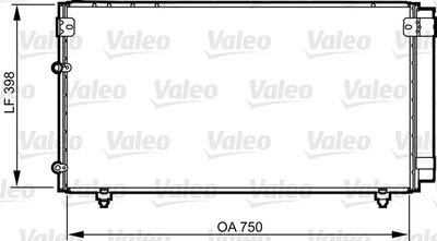 KLİMA RADYATORU TOYOTA AVENSIS VERSO 2,0 2,2 03>09 – VL814207