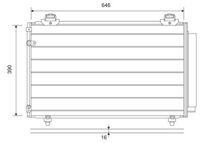 KLİMA RADYATORU TOYOTA COROLLA VERSO 1,6 1,8 2,0 2,2 D4-D 04>09 – VL814211