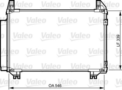 KLİMA RADYATORU TOYOTA YARIS 1,0 – 1,3 VVTI 2006 -> (550X338X16) – VL814233