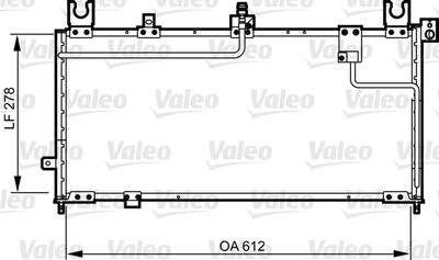 KLİMA RADYATORU MAZDA 323 V 94>98 (Z5 BP) (612X278X16) – VL814253
