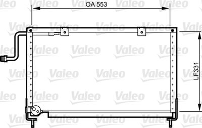 KLİMA RADYATORU MAZDA 626 III 88>91 (FE F8) (553X331X26) – VL814274