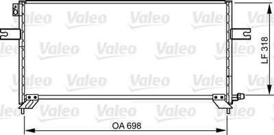 KLİMA RADYATORU NISSAN PICK UP D22 98>05 – VL814304