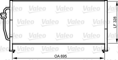 KLİMA RADYATORU SUBARU FORESTER 97>02 EJ20J – VL814306
