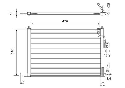 KLİMA RADYATÖRÜ FORD RANGER – VL814427