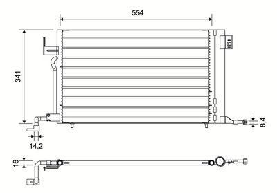 KLİMA RADYATORU P306-PARTNER-XSARA-XSARA II -ZX BENZINLI – VL817230
