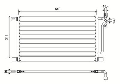 KLİMA RADYATÖRÜ BMW 3 E46 D – VL817405