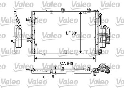 KLİMA RADYATORU (KONDENSER) CORSA C MOTOR NO:Z16SE 01–> (548X381X16) – VL817609
