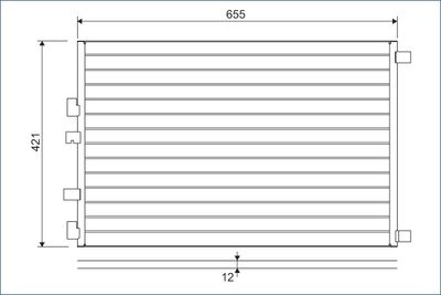 KLİMA RADYATORU MEGANE II-SCENIC II 2,0 DCI 05–> (626X414X12) – VL818002