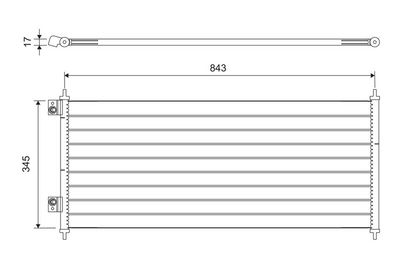 KLİMA RADYATORU (KONDANSER) TRANSIT V184 2,0TDCI/ 2,4 TDCI (00-06) – VL818050