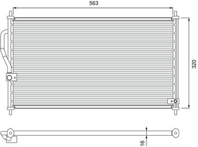 KLİMA RADYATORU HONDA CRV 1996 – 2001 (581X366X16) – VL818070