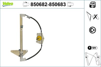 CAM MEKANİZMASI ÖNSOL CITROEN C4 11-04 > – VL850682