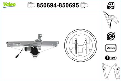 CAM MEKANİZMASI ÖNSAĞ PEUGEOT 207 5-2005> – VL850695