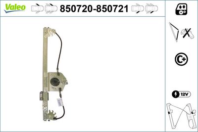 CAM MEKANİZMASI ÖNSOL CITRÖEN C3 – VL850720