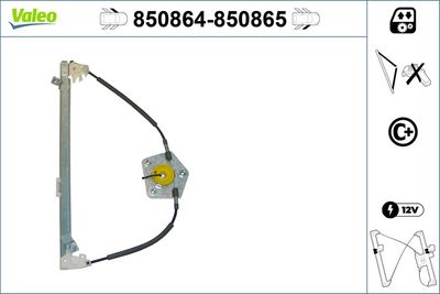 CAM MEKANİZMASI PEUGEOT 406 95>04 ÖN SOL – VL850864