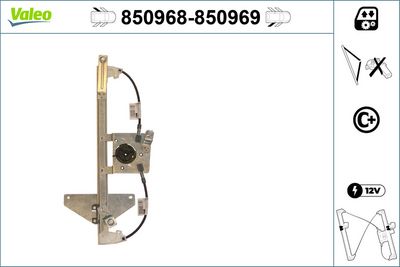 CAM MEKANİZMASI CITROEN C3 PICASS 12-08> ARKA SOL – VL850968