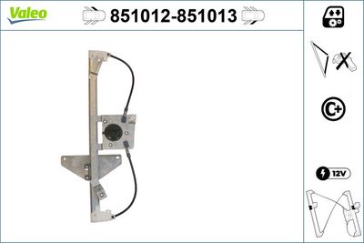 CAM MEKANİZMASI ÖN SOL CITRÖEN C3 – VL851012
