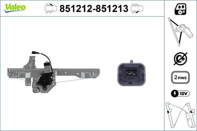 CAM MEKANİZMASI (ÖN) (SOL) PEUGEOT 208 (2/2012>) – VL851212