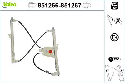 CAM MEKANİZMASI (ÖN) (SAĞ) CITROEN C5 (5/2008 >) – VL851267