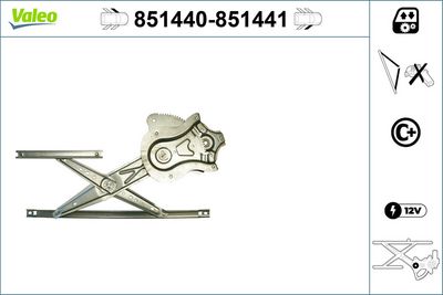 CAM MEKANİZMASI (ÖN) (SAĞ) TOYOTA YARİS III (11>) – VL851441