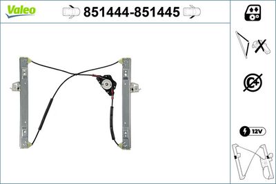 CAM MEKANİZMASI (ÖN) (SOL) FORD FIESTA 5 – VL851444