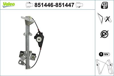 CAM MEKANİZMASI (ÖN) (SAĞ) FORD FIESTA 5 – VL851447