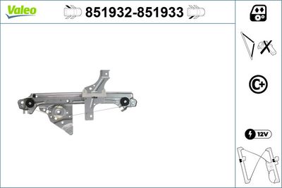 CAM MEKANİZMASI (SADECE MEKANİZMA)  (ARKA) (SOL) PEUGEOT 508 – VL851932
